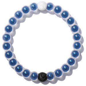 bracelet metal chrome blue Lokai